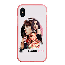 Чехол iPhone XS Max матовый Blackpink, цвет: 3D-баблгам