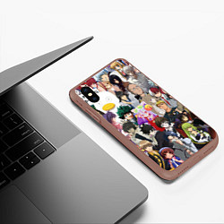 Чехол iPhone XS Max матовый АНИМЕ ALLPIC, цвет: 3D-коричневый — фото 2
