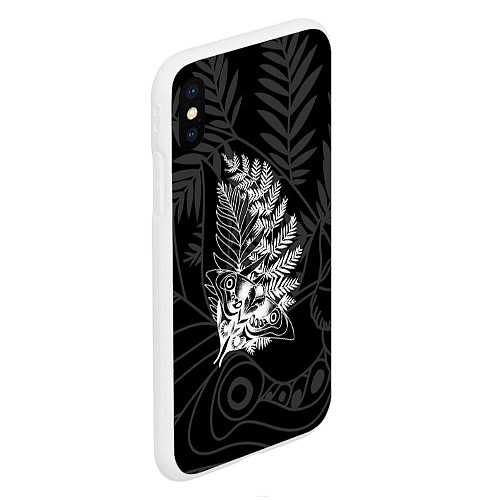 Чехол iPhone XS Max матовый ЭЛЛИ ТАТУИРОВКА / 3D-Белый – фото 2