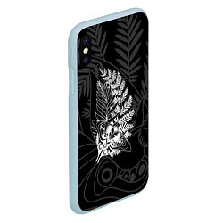 Чехол iPhone XS Max матовый ЭЛЛИ ТАТУИРОВКА, цвет: 3D-голубой — фото 2