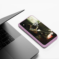 Чехол iPhone XS Max матовый The last of us part 2 tlou2, цвет: 3D-сиреневый — фото 2