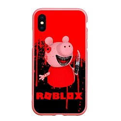 Чехол iPhone XS Max матовый Roblox Piggy, цвет: 3D-баблгам