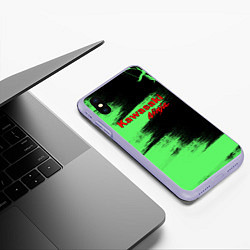 Чехол iPhone XS Max матовый Kawasaki, цвет: 3D-светло-сиреневый — фото 2
