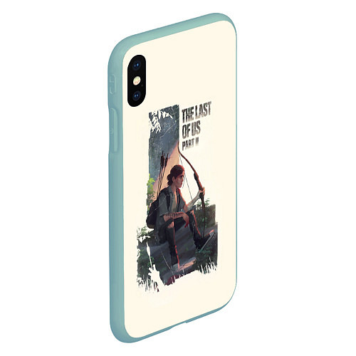 Чехол iPhone XS Max матовый The Last of Us 2 / 3D-Мятный – фото 2