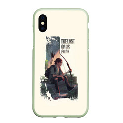 Чехол iPhone XS Max матовый The Last of Us 2, цвет: 3D-салатовый