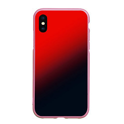 Чехол iPhone XS Max матовый RED