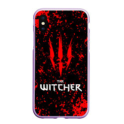 Чехол iPhone XS Max матовый The Witcher, цвет: 3D-сиреневый