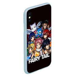 Чехол iPhone XS Max матовый FAIRY TAIL ХВОСТ ФЕИ, цвет: 3D-голубой — фото 2