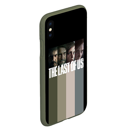 Чехол iPhone XS Max матовый The last of us / 3D-Темно-зеленый – фото 2