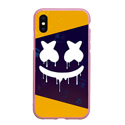 Чехол iPhone XS Max матовый MARSHMELLO МАРШМЕЛЛОУ, цвет: 3D-розовый