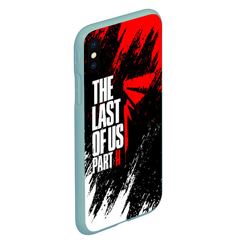 Чехол iPhone XS Max матовый THE LAST OF US II / 3D-Мятный – фото 2