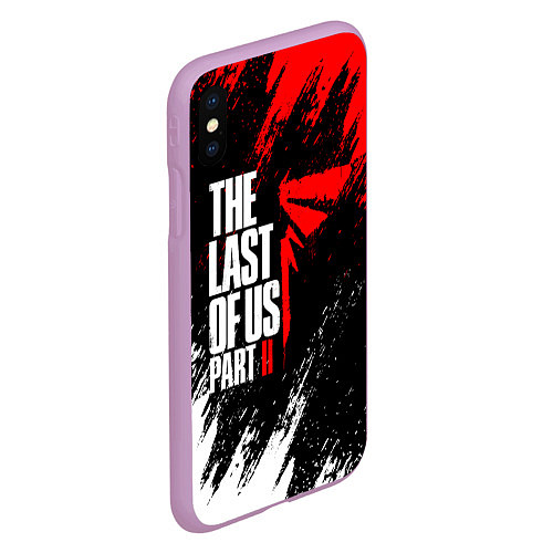 Чехол iPhone XS Max матовый THE LAST OF US II / 3D-Сиреневый – фото 2