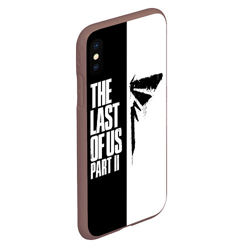 Чехол iPhone XS Max матовый THE LAST OF US II / 3D-Коричневый – фото 2