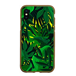 Чехол iPhone XS Max матовый В джунглях