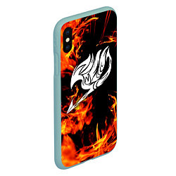 Чехол iPhone XS Max матовый FAIRY TAIL ХВОСТ ФЕИ, цвет: 3D-мятный — фото 2