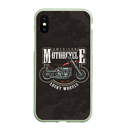 Чехол iPhone XS Max матовый American Motorcycle Z