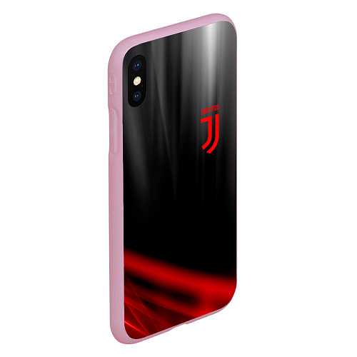 Чехол iPhone XS Max матовый JUVENTUS / 3D-Розовый – фото 2