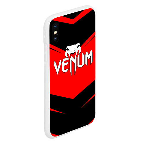 Чехол iPhone XS Max матовый VENUM ВЕНУМ / 3D-Белый – фото 2