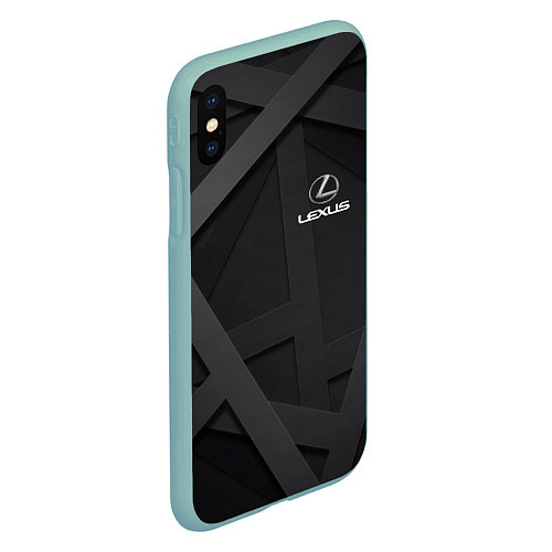 Чехол iPhone XS Max матовый LEXUS / 3D-Мятный – фото 2