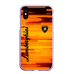 Чехол iPhone XS Max матовый LAMBORGHINI