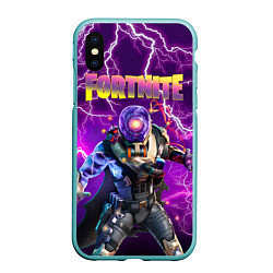 Чехол iPhone XS Max матовый Fortnite Cyclo Outfit