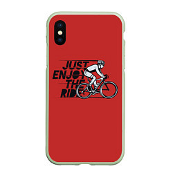 Чехол iPhone XS Max матовый Just Enjoy the Ride Z