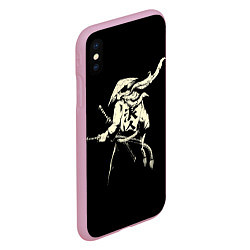 Чехол iPhone XS Max матовый Самурай Z, цвет: 3D-розовый — фото 2