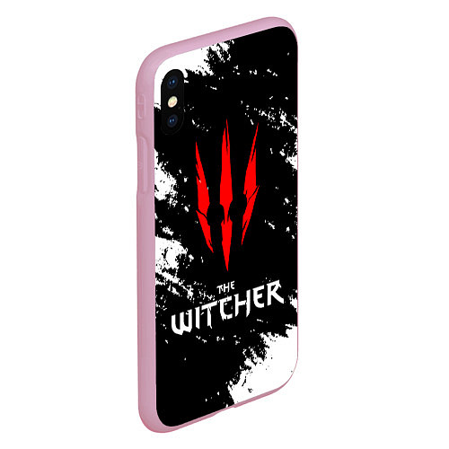 Чехол iPhone XS Max матовый The Witcher / 3D-Розовый – фото 2