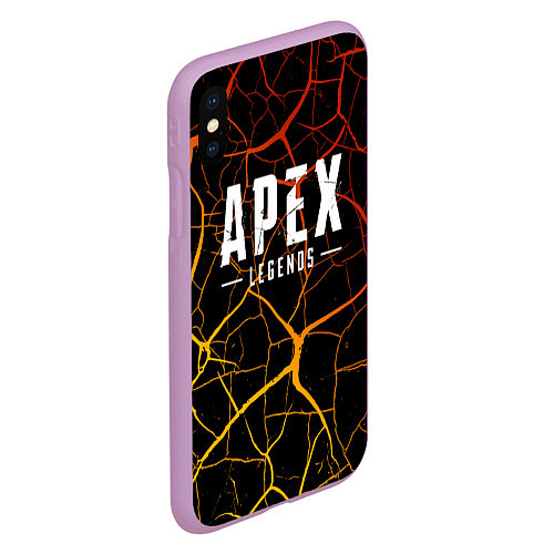 Чехол iPhone XS Max матовый Apex Legends / 3D-Сиреневый – фото 2