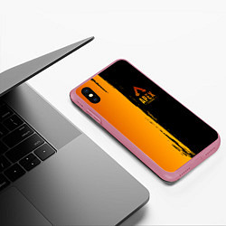 Чехол iPhone XS Max матовый Apex Legends, цвет: 3D-малиновый — фото 2