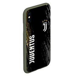 Чехол iPhone XS Max матовый JUVENTUS, цвет: 3D-темно-зеленый — фото 2