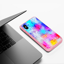 Чехол iPhone XS Max матовый НЕОНОВЫЕ ПОТЕРТОСТИ, цвет: 3D-баблгам — фото 2
