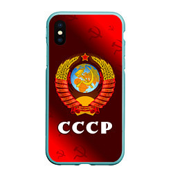 Чехол iPhone XS Max матовый СССР USSR