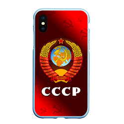 Чехол iPhone XS Max матовый СССР USSR