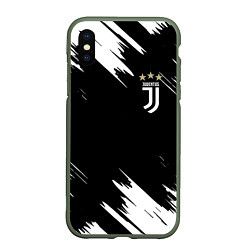 Чехол iPhone XS Max матовый JUVENTUS, цвет: 3D-темно-зеленый