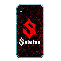 Чехол iPhone XS Max матовый Sabaton, цвет: 3D-мятный