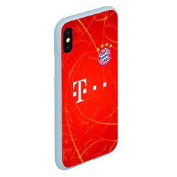 Чехол iPhone XS Max матовый BAYERN MUNCHEN, цвет: 3D-голубой — фото 2