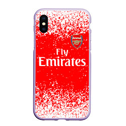 Чехол iPhone XS Max матовый ARSENAL, цвет: 3D-светло-сиреневый