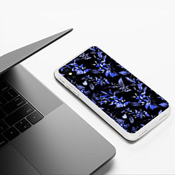 Чехол iPhone XS Max матовый Ночные цветы, цвет: 3D-белый — фото 2
