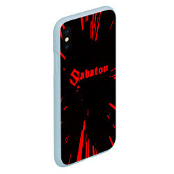 Чехол iPhone XS Max матовый Sabaton, цвет: 3D-голубой — фото 2