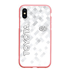 Чехол iPhone XS Max матовый TOYOTA, цвет: 3D-баблгам