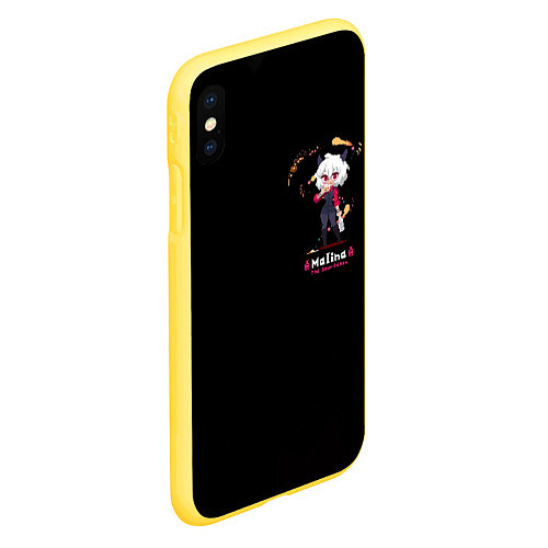 Чехол iPhone XS Max матовый MALINA / 3D-Желтый – фото 2