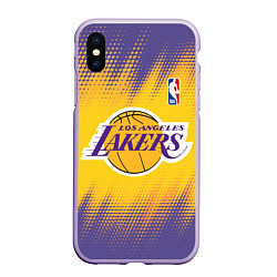 Чехол iPhone XS Max матовый Los Angeles Lakers