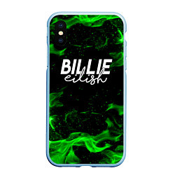 Чехол iPhone XS Max матовый BILLIE EILISH, цвет: 3D-голубой