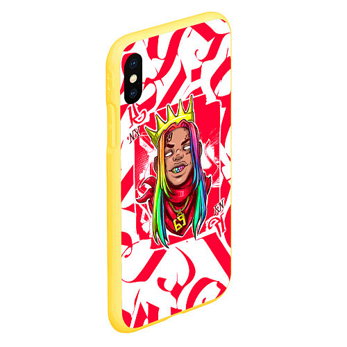 Чехол iPhone XS Max матовый 6ix9ine Tekashi / 3D-Желтый – фото 2