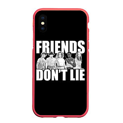 Чехол iPhone XS Max матовый Friends Dont Lie