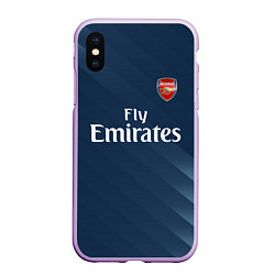 Чехол iPhone XS Max матовый ARSENAL, цвет: 3D-сиреневый