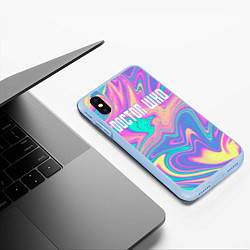 Чехол iPhone XS Max матовый ДОКТОР КТО, цвет: 3D-голубой — фото 2