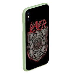 Чехол iPhone XS Max матовый Slayer, цвет: 3D-салатовый — фото 2