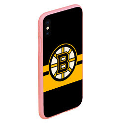 Чехол iPhone XS Max матовый BOSTON BRUINS NHL, цвет: 3D-баблгам — фото 2